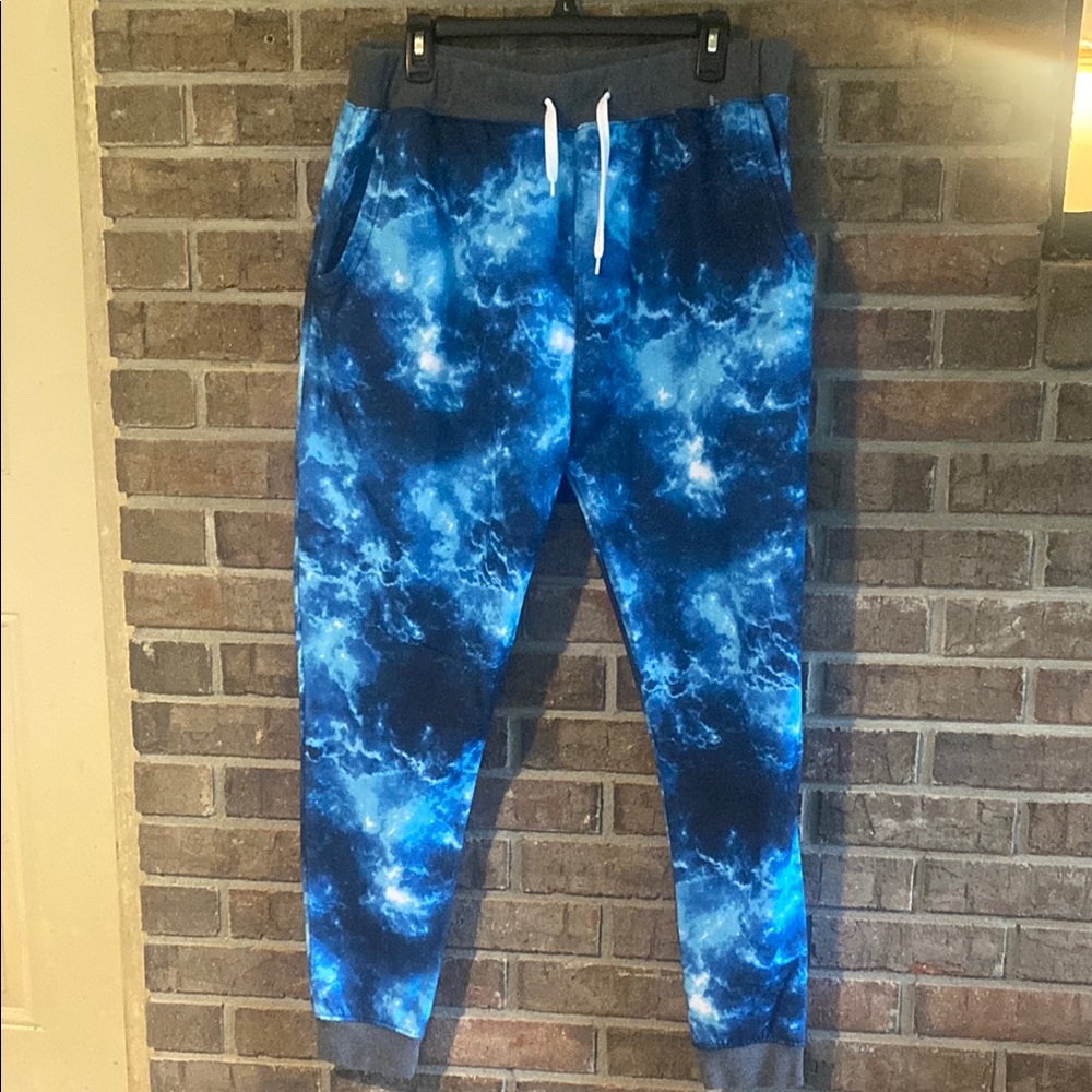Empyre ZUMIEZ Blue Tie Dyed Jogger Pants